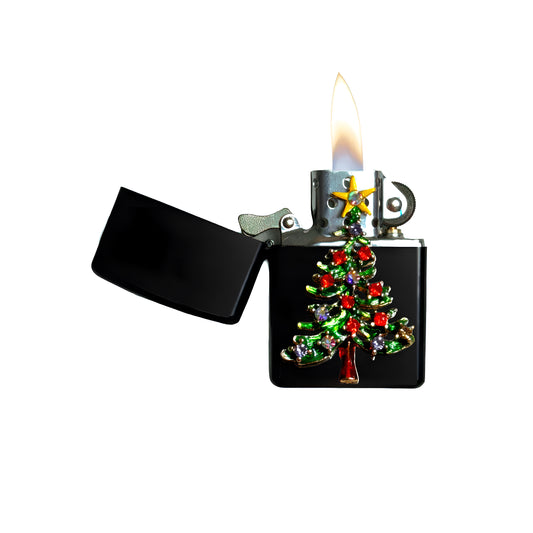 Black - Christmas Tree Lighter - Regular Flame