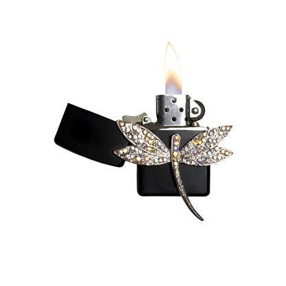 Black - Elegant Dragonfly Lighter - Regular Flame