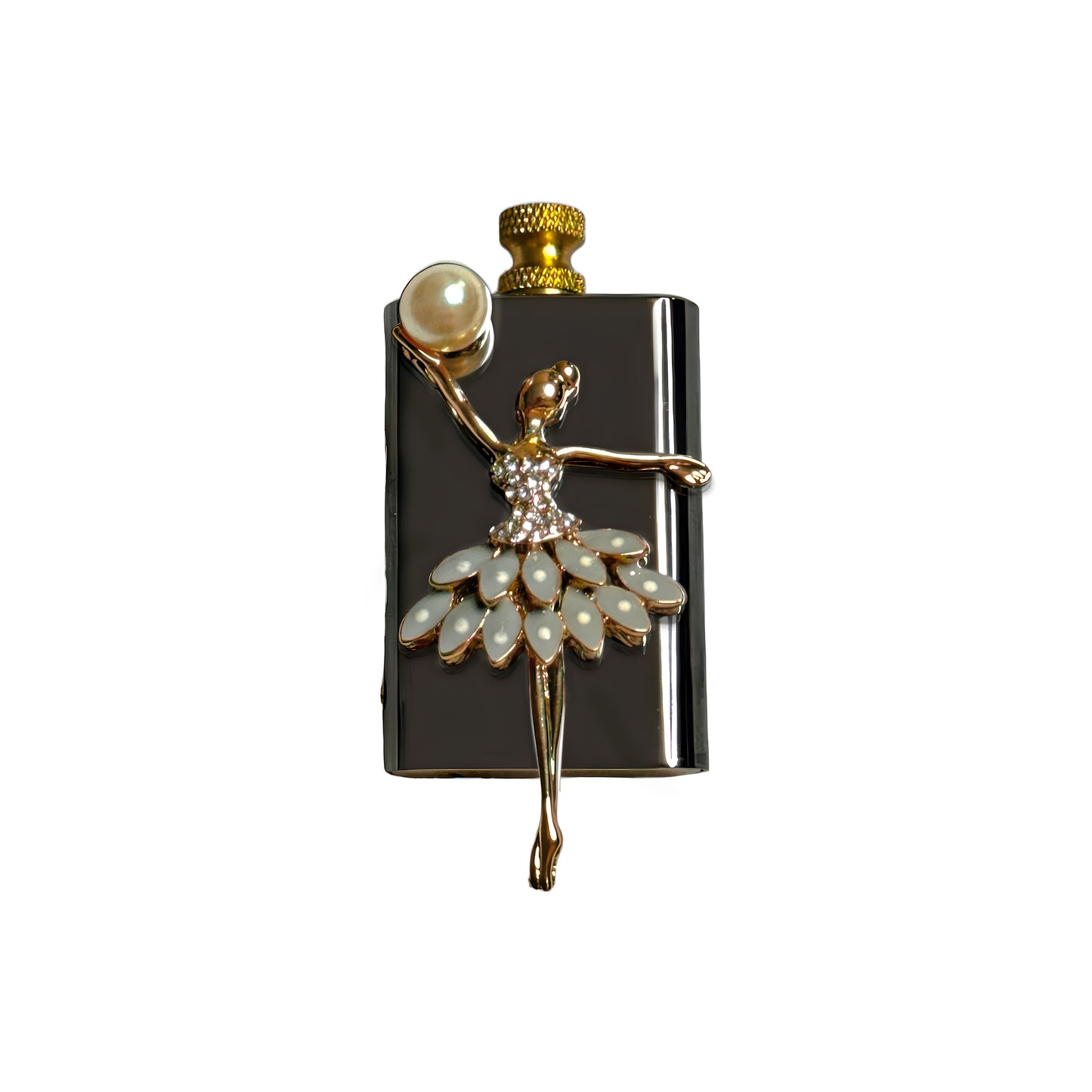 Brass Black - Elegant Ballerina Lighter - Regular Flame