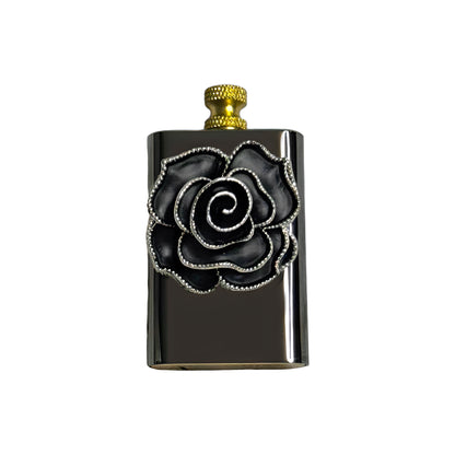 Brass Black - Gothic Flower Lighter  - Regular Flame