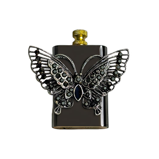 Brass Black - Metallic Butterfly Lighter - Regular Flame