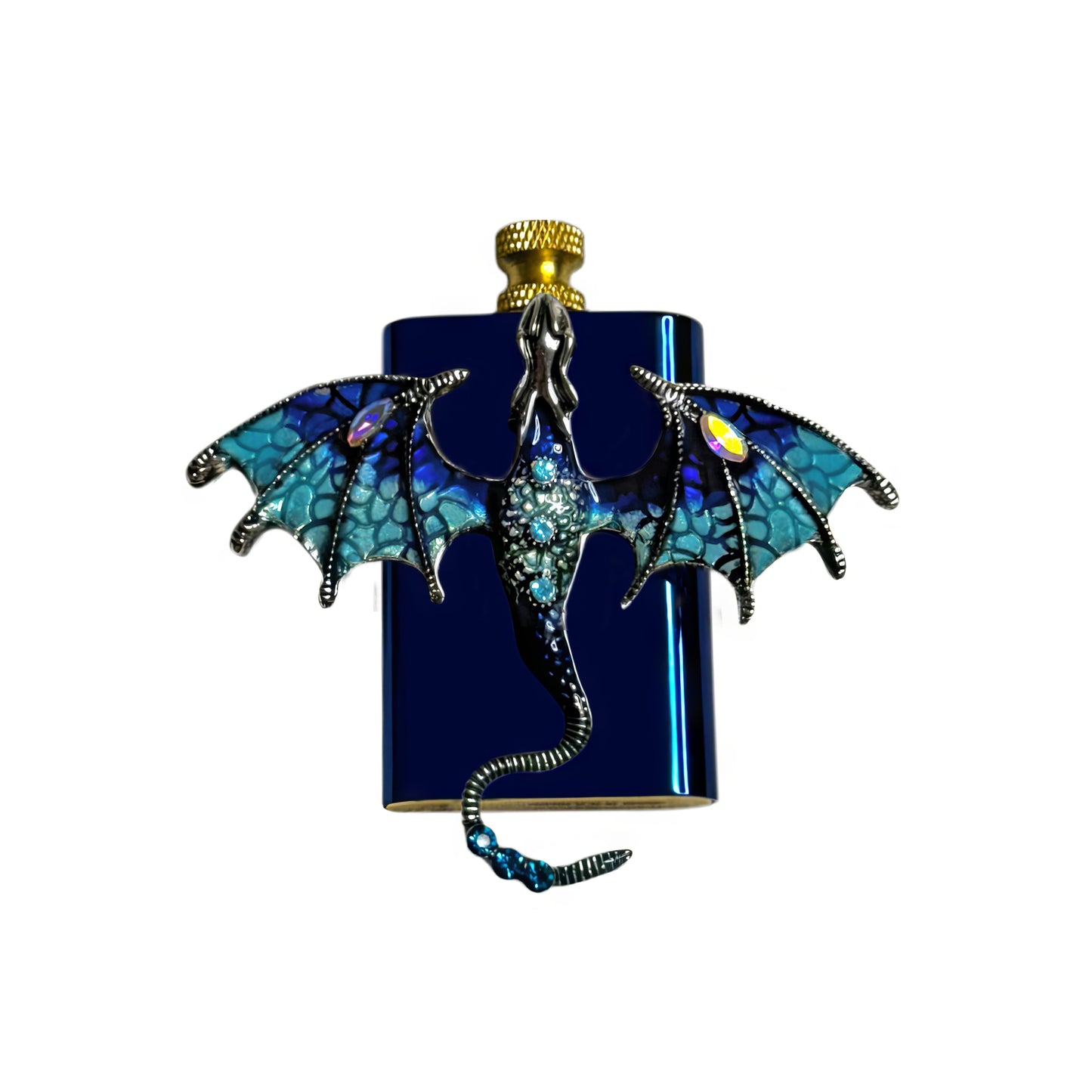 Brass Blue - Blue Dragon Lighter- Regular Flame