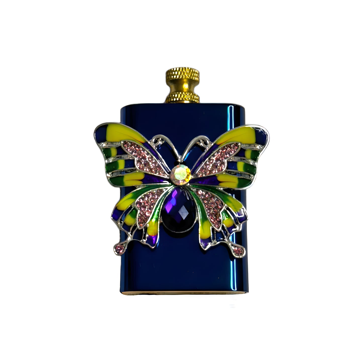 Brass Blue - Butterfly Lighter - Regular Flame