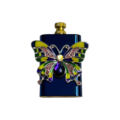 Brass Blue - Butterfly Lighter - Regular Flame