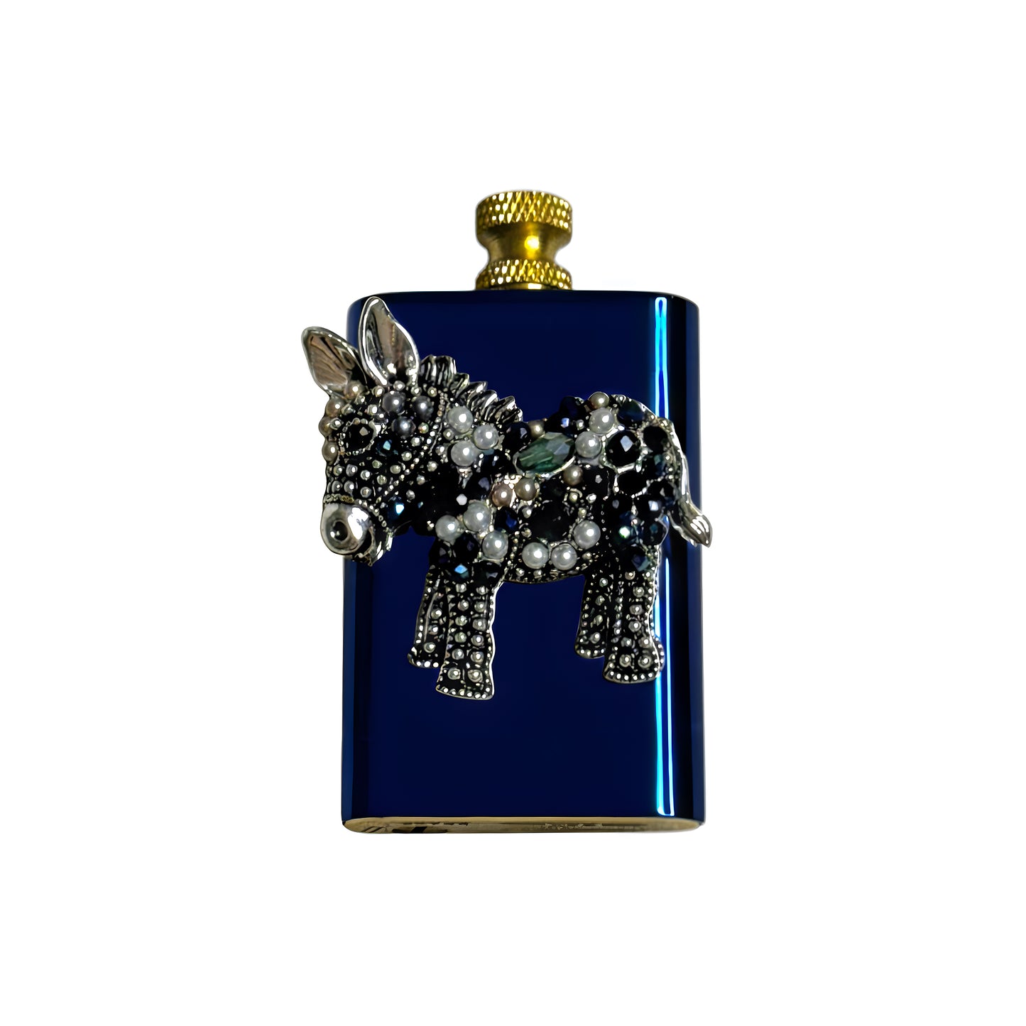 Brass Blue Donkey Lighter - Regular Flame