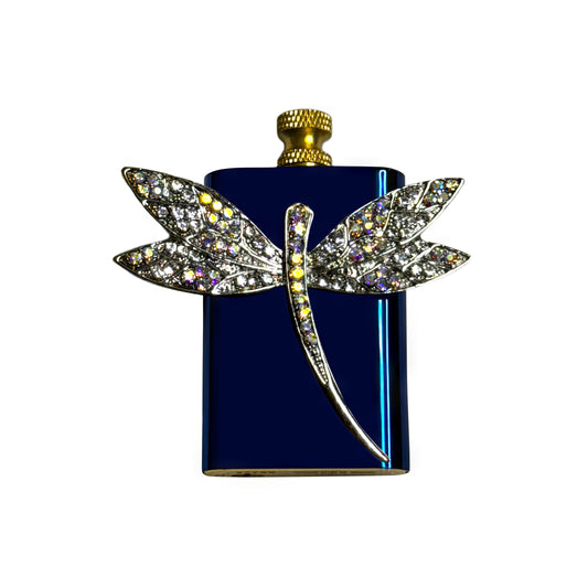 Brass Blue - Elegant Dragonfly Lighter- Regular Flame