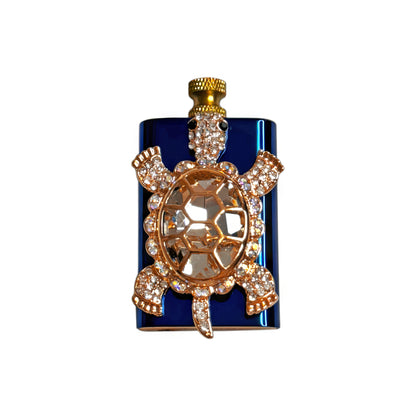 Brass Blue - Elegant Turtle Lighter- Regular Flame