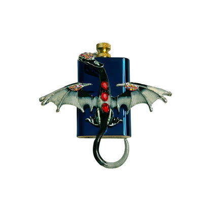 Brass Blue - Mystic White Dragon Lighter- Regular Flame