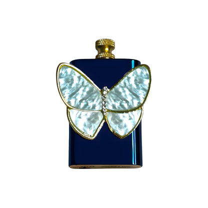 Brass Blue - Pearl Butterfly Lighter- Regular Flame