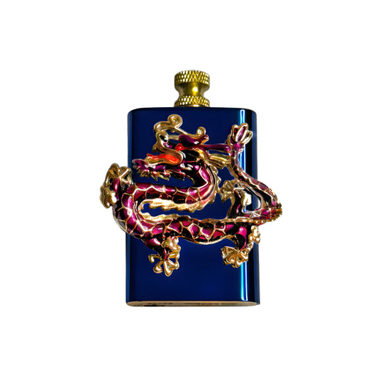 Brass Blue - Purple Dragon Lighter- Regular Flame