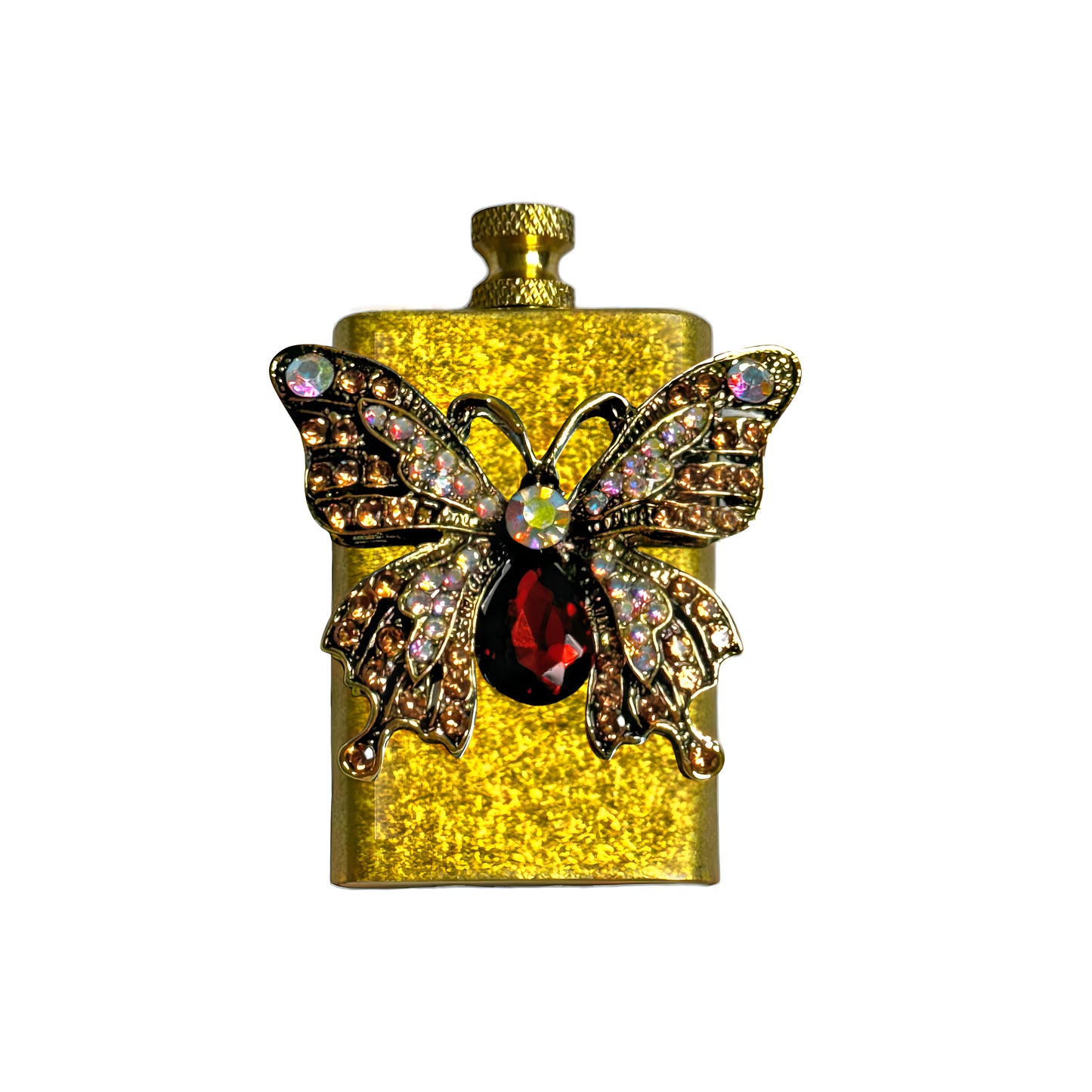 Brass Gold Butterfly Lighter - Regular Flame