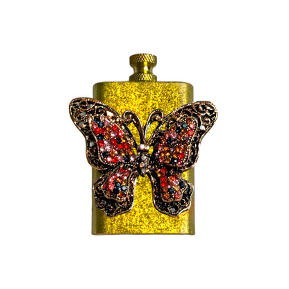 Brass Gold - Elegant Gothic Butterfly Lighter- Regular Flame