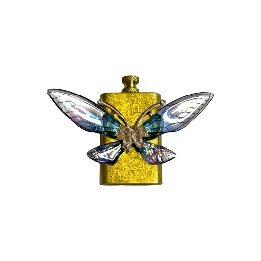 Brass Gold - Enchanted Butterfly Lighter- Regular Flame