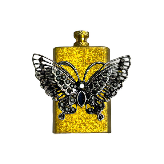 Brass Gold - Gothic Butterfly Lighter- Regular Flame