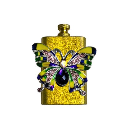 Brass Gold - Iridescent Butterfly Lighter- Regular Flame