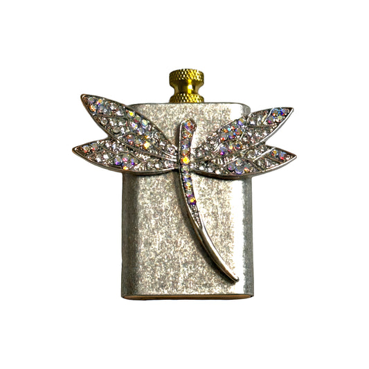 Brass Silver - Elegant Dragonfly Lighter - Regular Flame