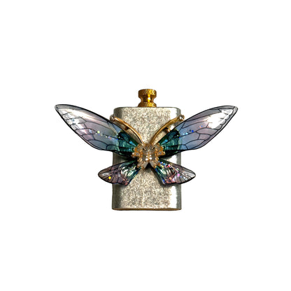 Brass Silver - Enchanted Butterfly Lighter - Regular Flame