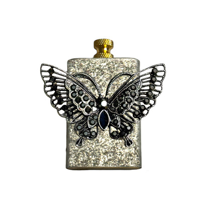 Brass Silver - Gothic Butterfly Lighter - Regular Flame