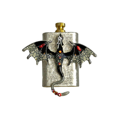 Brass Silver - White Dragon Lighter - Regular Flame