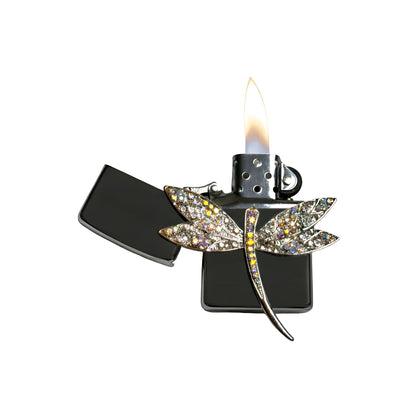 Chrome - Elegant Dragonfly Lighter - Regular Flame