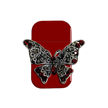 Gothic Butterfly Jet Lighter - Pink Flame