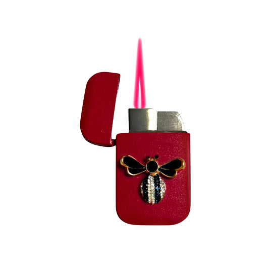 Jet Pink - Elegant Bee Lighter - Pink Flame