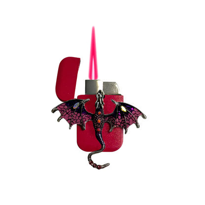 Jet Pink - Enchanted Purple Dragon Lighter - Pink Flame