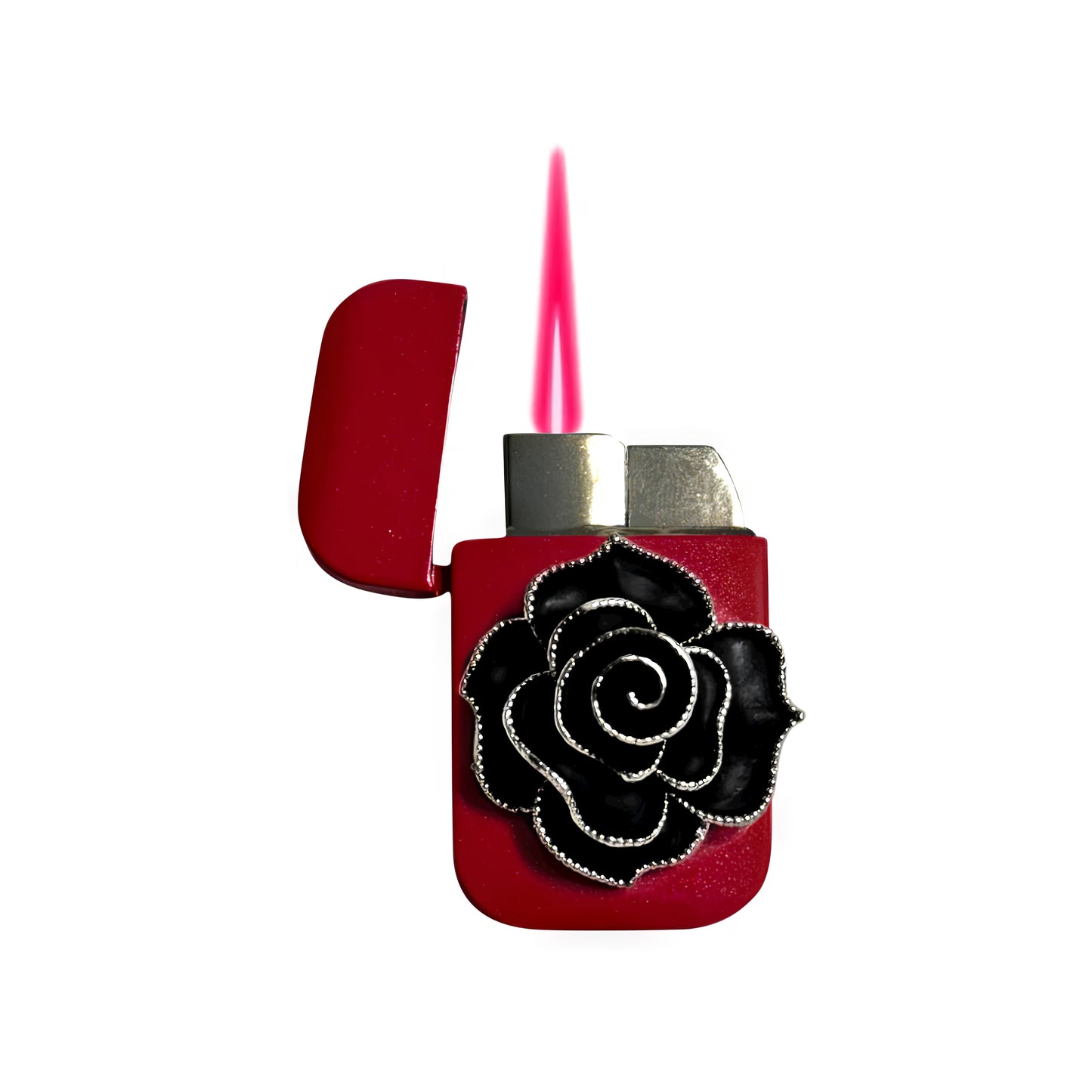 Jet Pink - Gothic Rose Lighter - Pink Flame