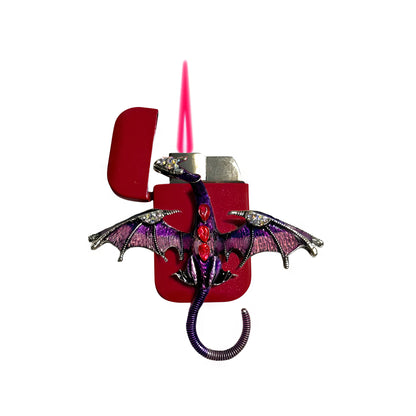 Jet Pink - Mystic Purple Dragon Lighter - Pink Flame