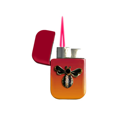 Jet Pink Orange - Elegant Bee Lighter - Pink Flame