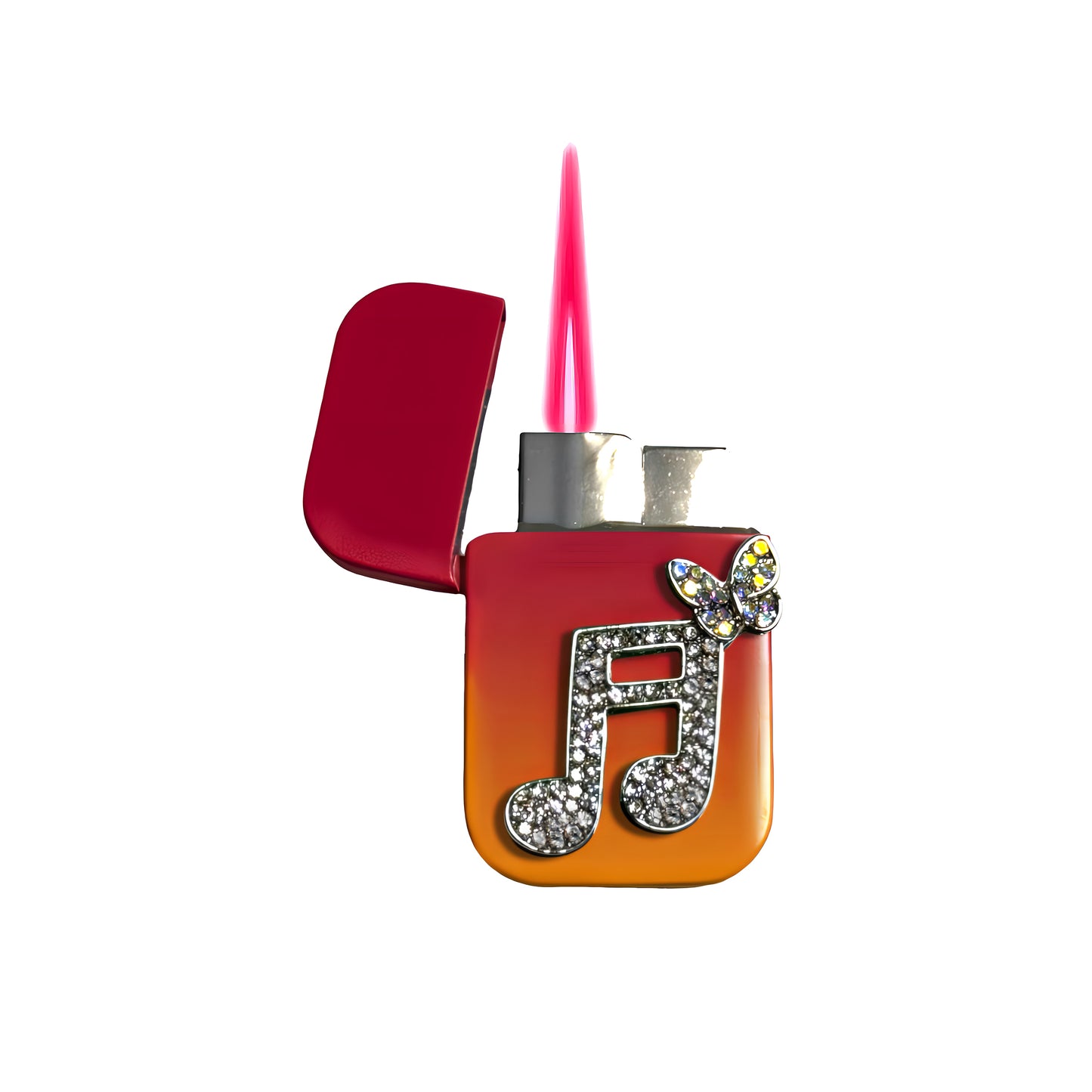 Jet Pink Orange - Musical Lighter - Pink Flame