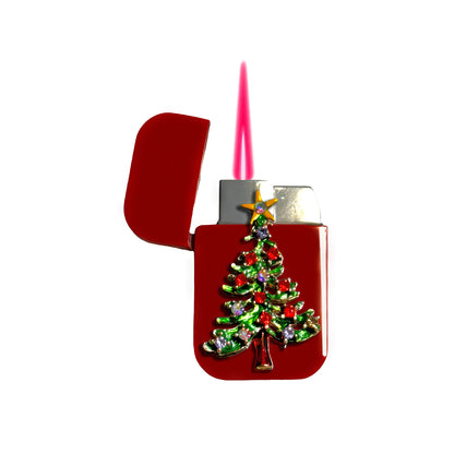 Jet Red - Christmas Tree Lighter - Pink Flame