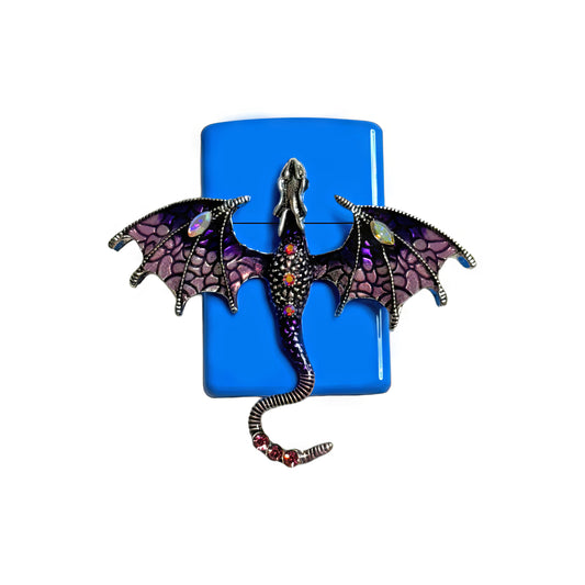 Midnight Blue Dragon Lighter - Regular Flame