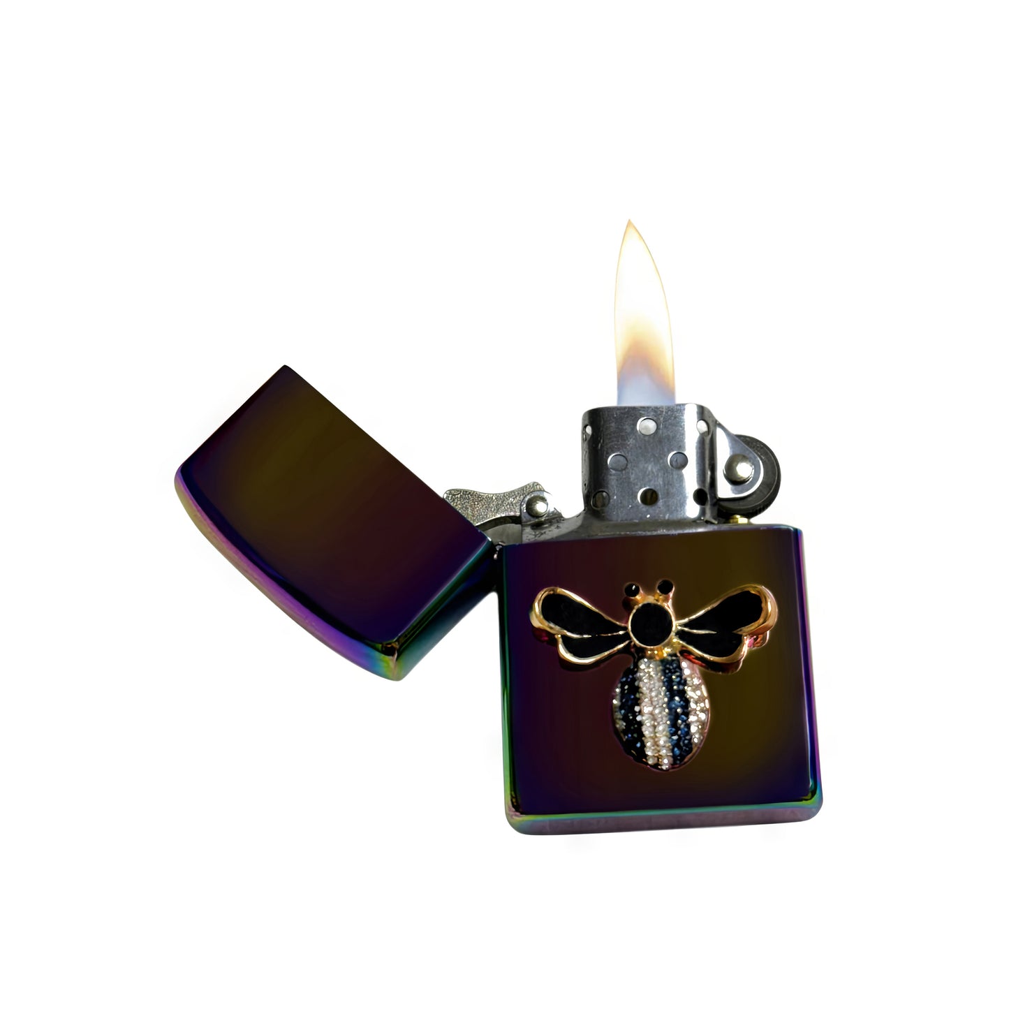 Midnight Chrome - Elegant Bee Lighter - Regular Flame