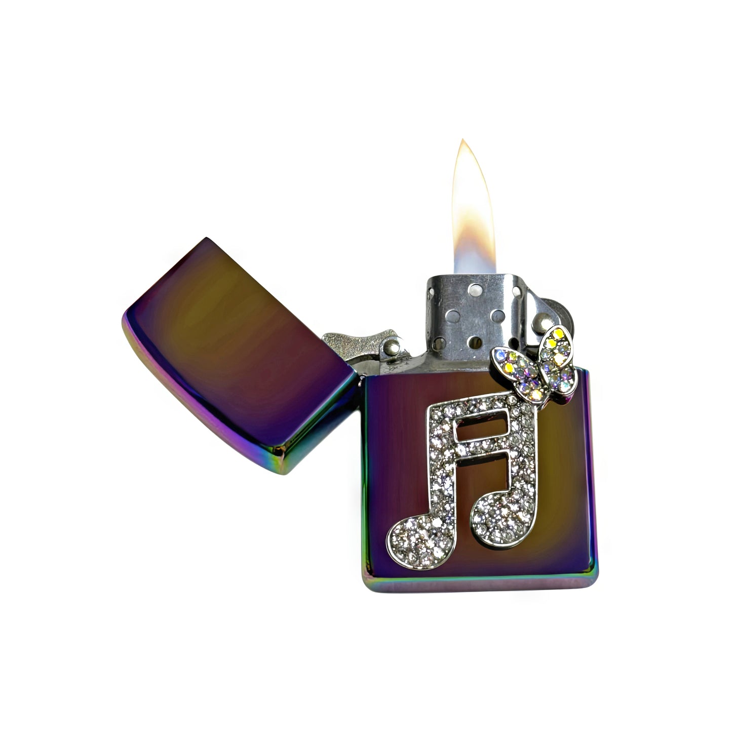 Midnight Chrome - Musical Lighter - Regular Flame