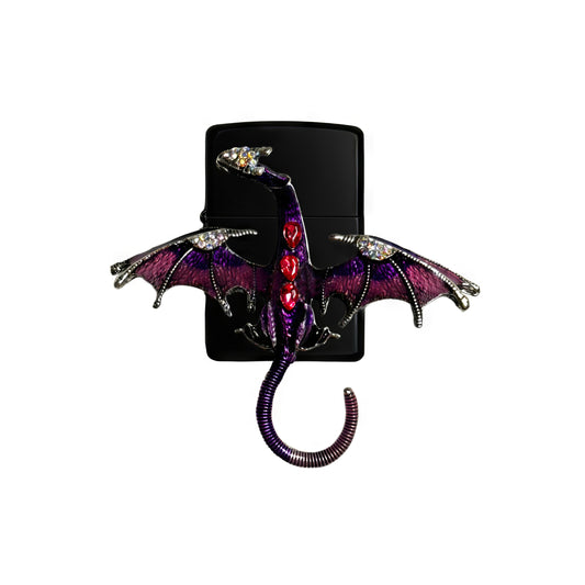 Mystic Purple Dragon Lighter - Regular Flame