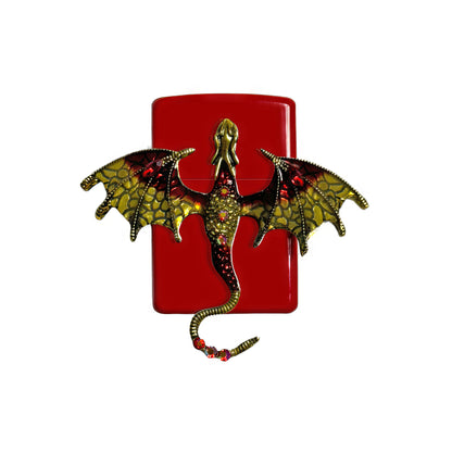 Mystic Red Dragon Lighter - Regular Flame