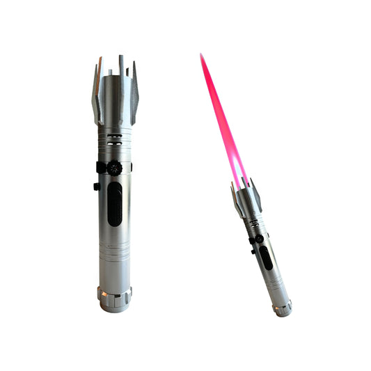 Lightsaber Silver - Jet Lighter - Pink Flame