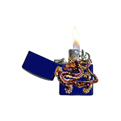 Navy Blue - Purple Dragon Lighter - Regular Flame