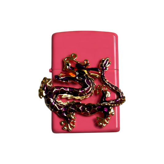 Pink Dragon Lighter - Regular Flame