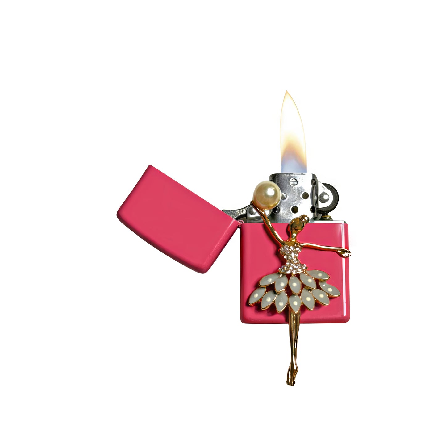 Pink - Elegant Ballerina Lighter - Regular Flame