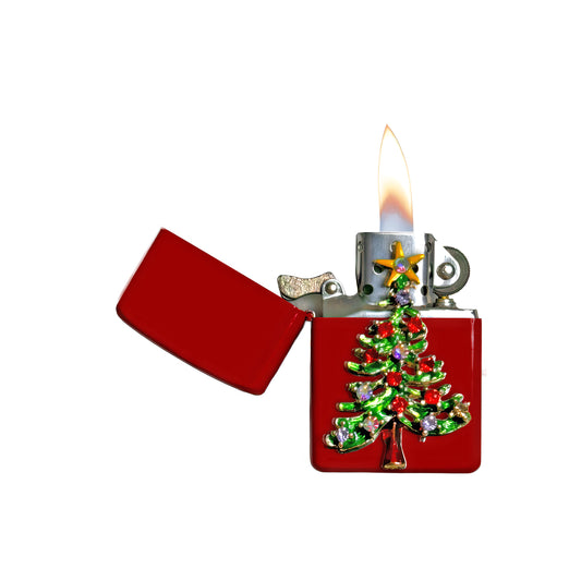 Red - Christmas Tree Lighter - Regular Flame