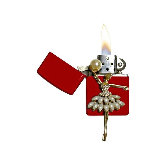 Red - Elegant Ballerina Lighter - Regular Flame