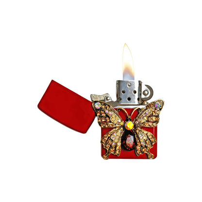 Red - Elegant Butterfly Lighter - Regular Flame