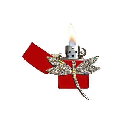 Red - Elegant Dragonfly Lighter - Regular Flame