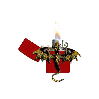 Red - Yellow Dragon Lighter - Regular Flame