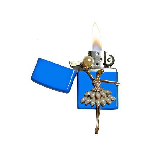 Sky Blue - Elegant Ballerina Lighter - Regular Flame