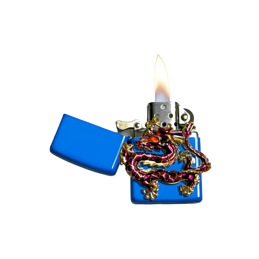 Sky Blue - Purple Dragon Lighter - Regular Flame