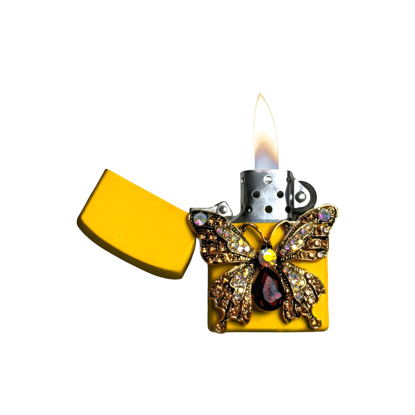 Yellow - Elegant Butterfly Lighter - Regular Flame