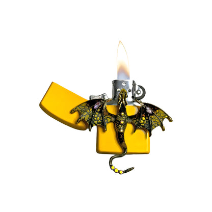 Yellow - Yellow Dragon Lighter - Regular Flame